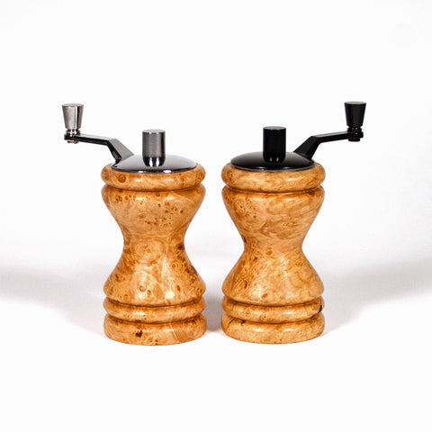 Set of Ferris mini-grinders made in Maple Burl - Dailey Woodworking