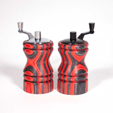 Set of red and black Ferris mini-grinders - Dailey Woodworking