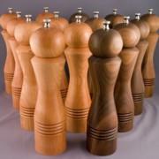 10 inch Cherry and Walnut pepper mills - Dailey Woodworking