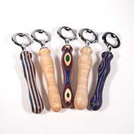 Group shot of five chrome plated bottle openers - Dailey Woodworking