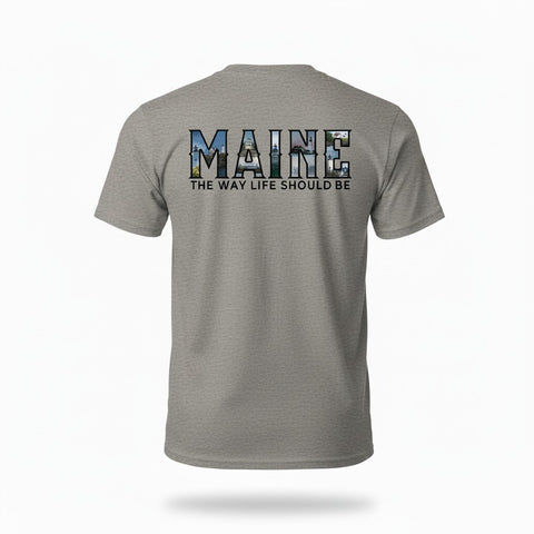 Short sleeve t-shirt, Maine Lighthouse shirt