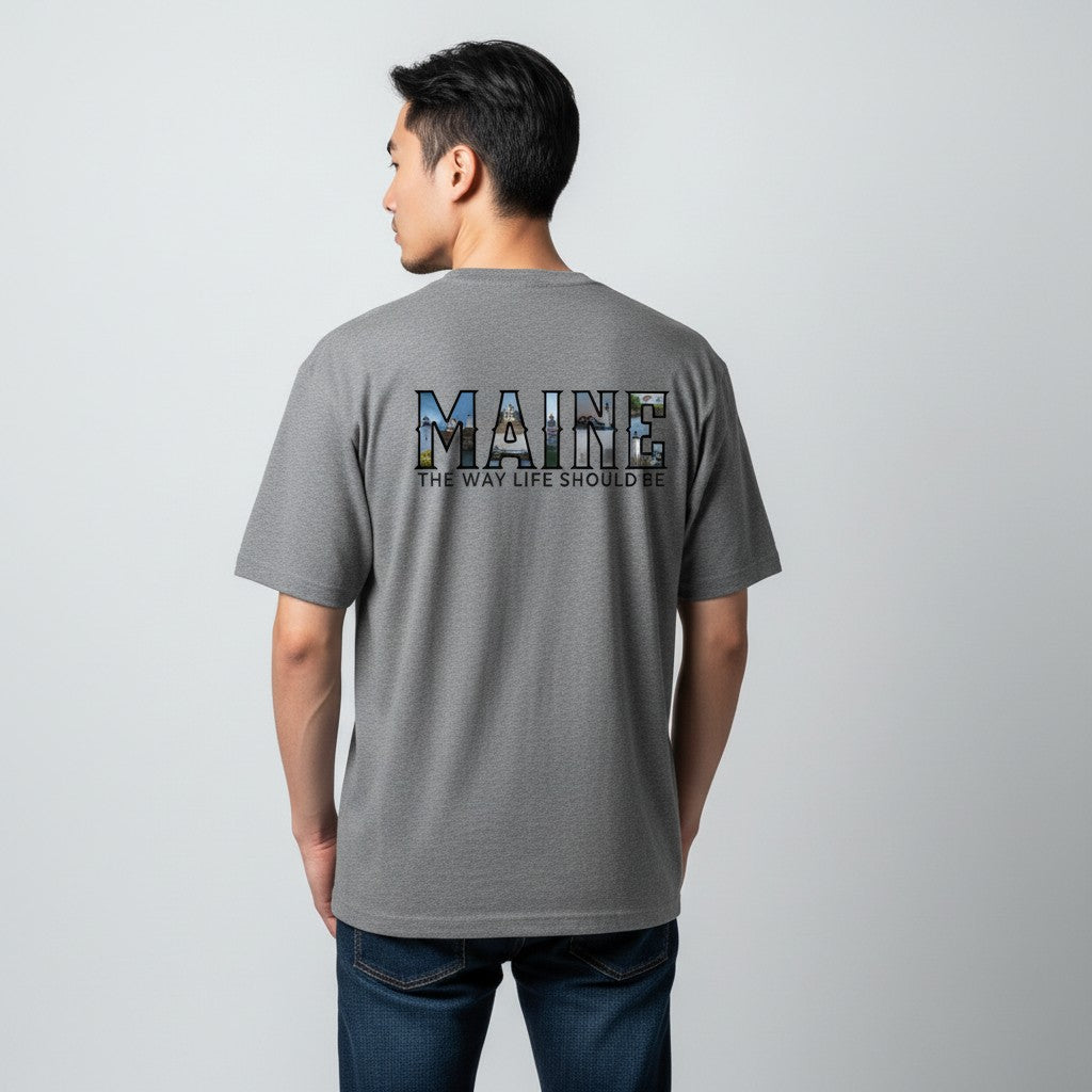 Short sleeve t-shirt, Maine Lighthouse shirt
