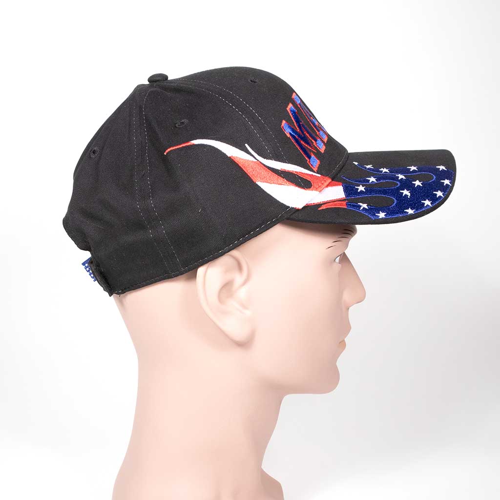 Black cap with &