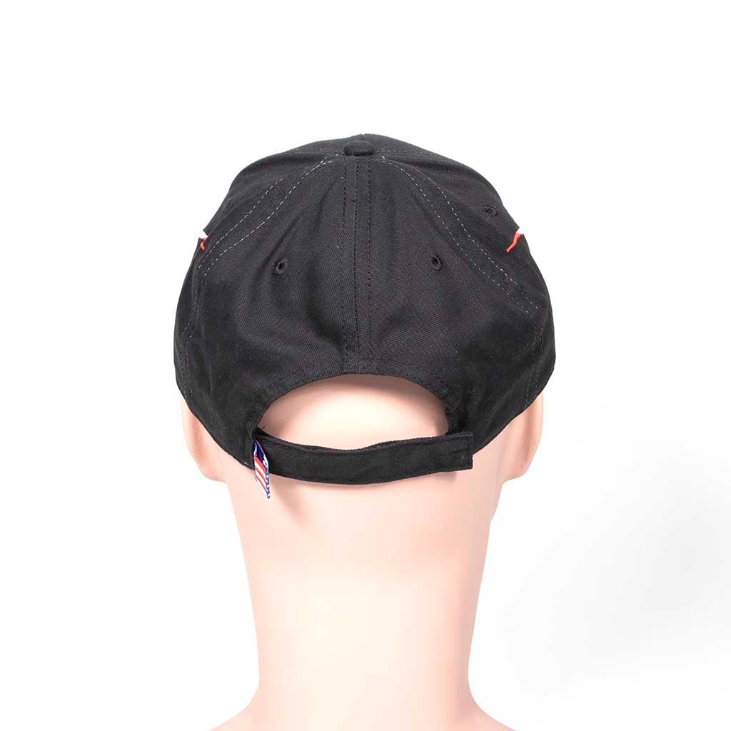 Black cap with &