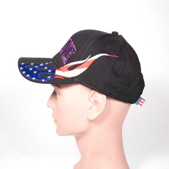 Black cap with &