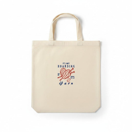 Dailey Woodworking natural canvas tote bag with embroidered "It&
