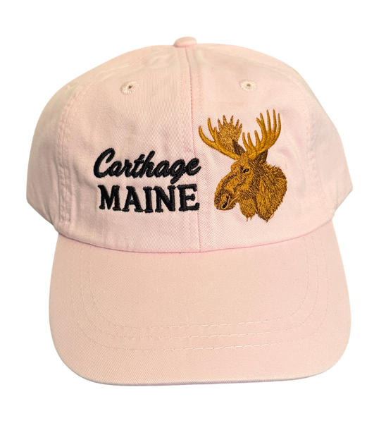 Carthage, Maine Moose Embroidered Hat