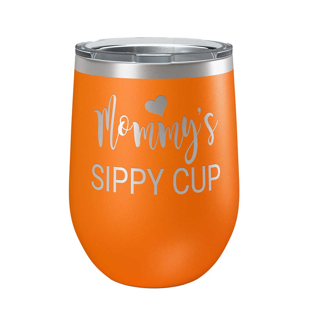 Stemless Wine Tumbler, 12 Ounce, Mommy&