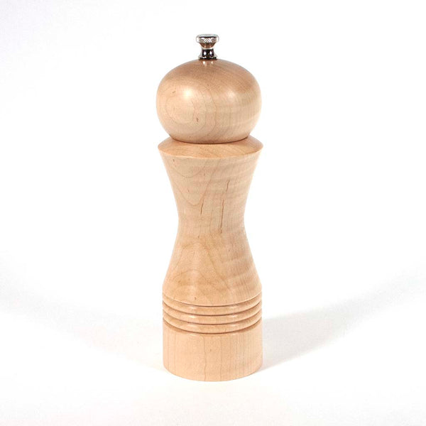 8 Inch Curly Maple Pepper Mill - Dailey Woodworking