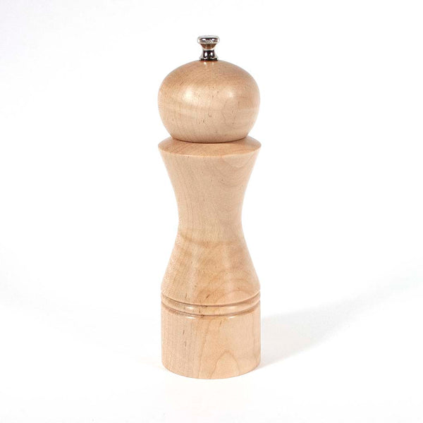 8 Inch Curly Maple Salt Mill - Dailey Woodworking