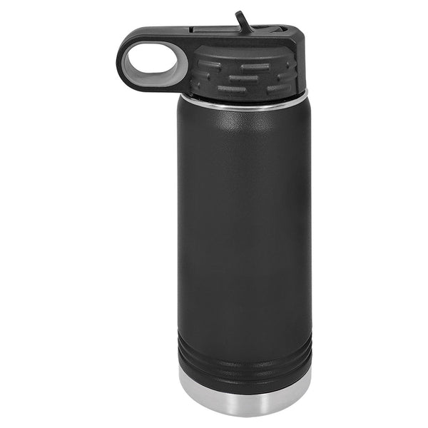 Black 20 ounce water bottle - Dailey Woodworking