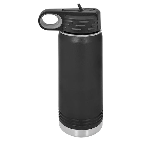 Black 20 ounce water bottle - Dailey Woodworking