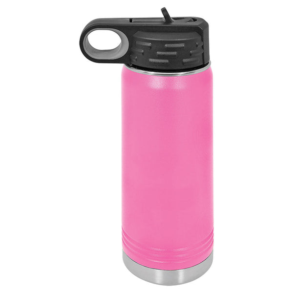 Pink 20 ounce water bottle - Dailey Woodworking