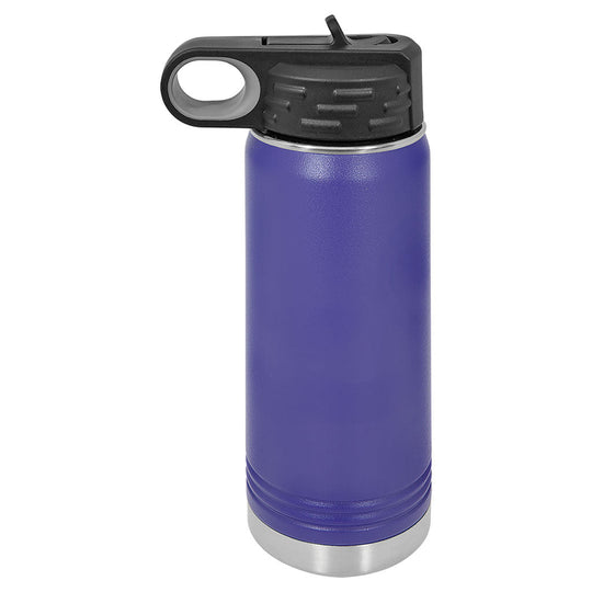Purple 20 ounce water bottle - Dailey Woodworking