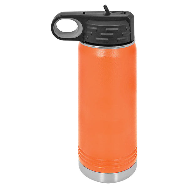 Orange 20 ounce water bottle - Dailey Woodworking