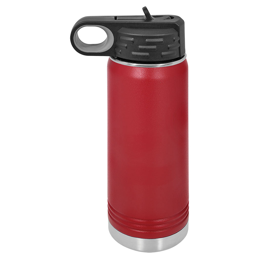 Maroon 20 ounce water bottle - Dailey Woodworking