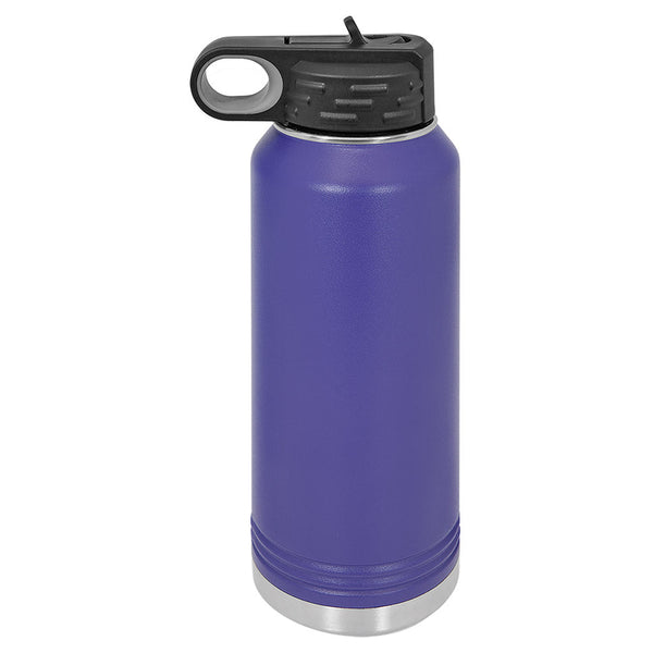 Purple 32 ounce water bottle - Dailey Woodworking