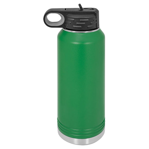 Green 32 ounce water bottle - Dailey Woodworking