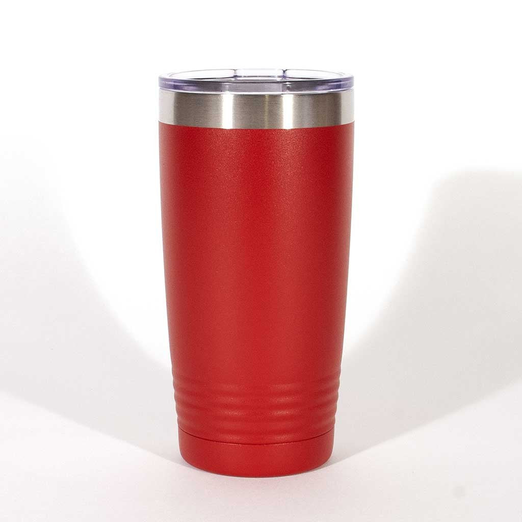 Red 20 ounce tumbler - Dailey Woodworking