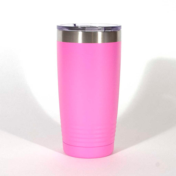 Pink 20 ounce tumbler - Dailey Woodworking