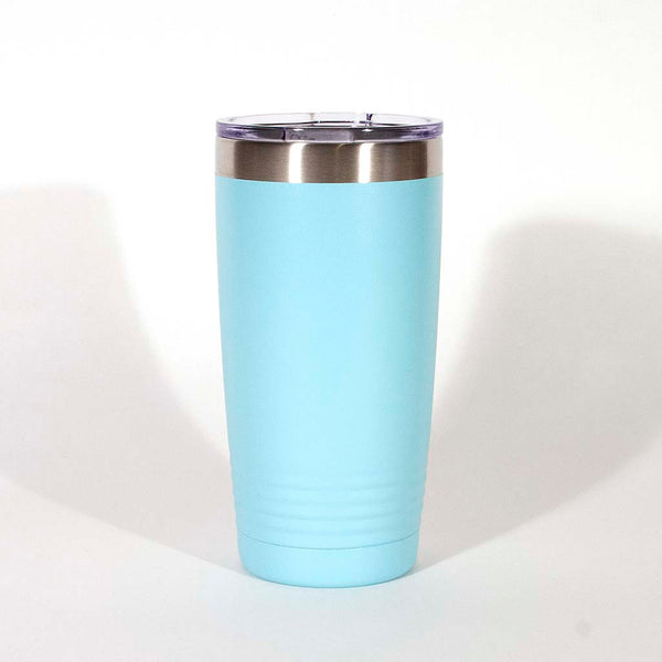 Teal 20 ounce tumbler - Dailey Woodworking