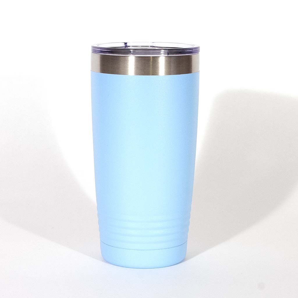 Light Blue 20 ounce tumbler - Dailey Woodworking
