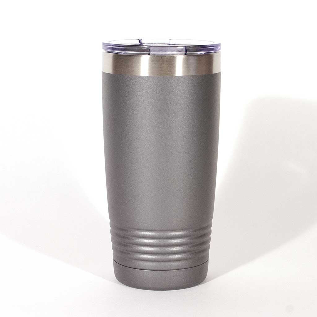 Dark Gray 20 ounce tumbler - Dailey Woodworking