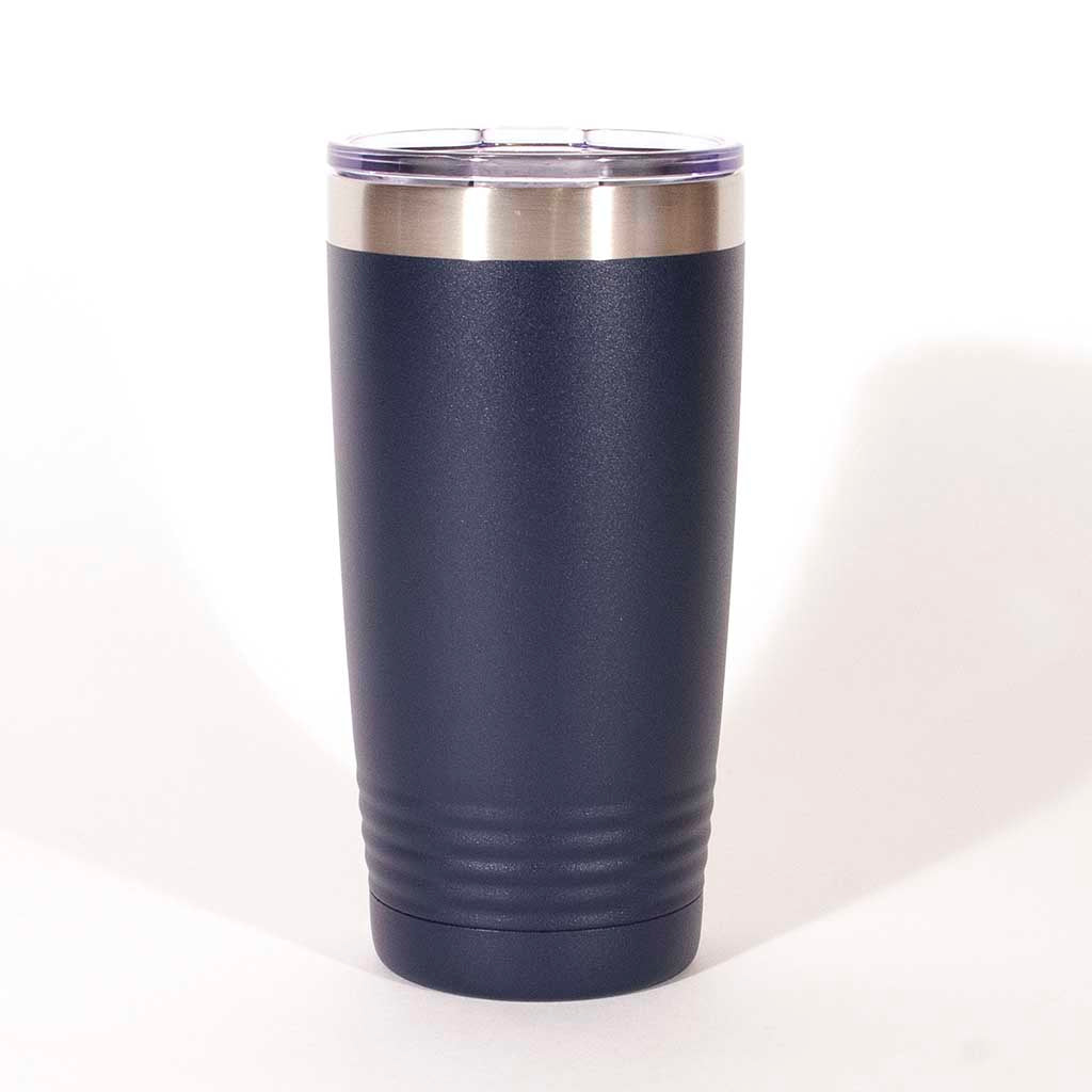 Navy Blue 20 ounce tumbler - Dailey Woodworking