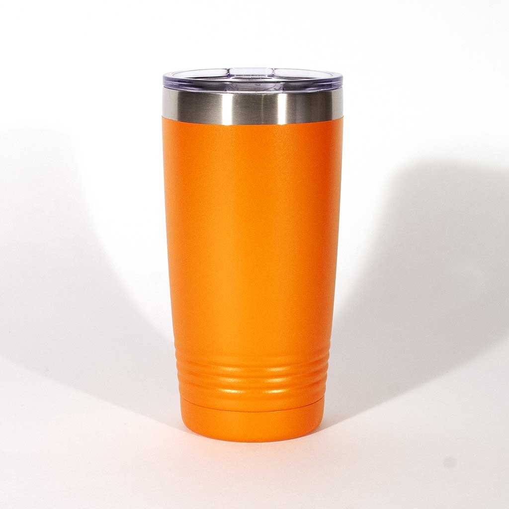 Orange 20 ounce tumbler - Dailey Woodworking