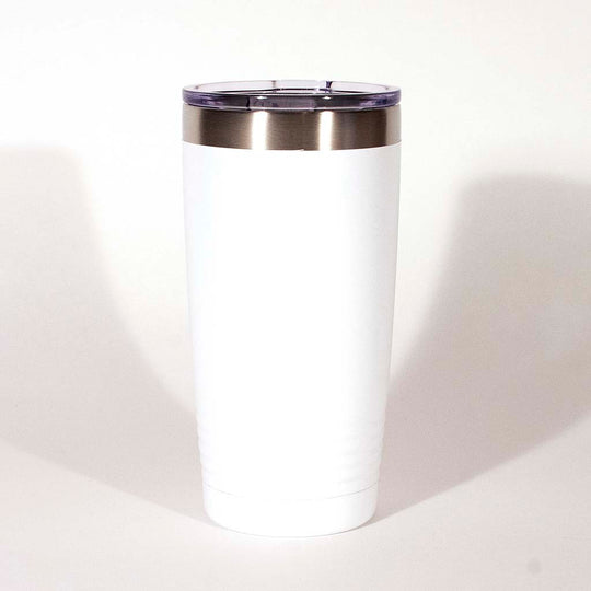 White 20 ounce tumbler - Dailey Woodworking